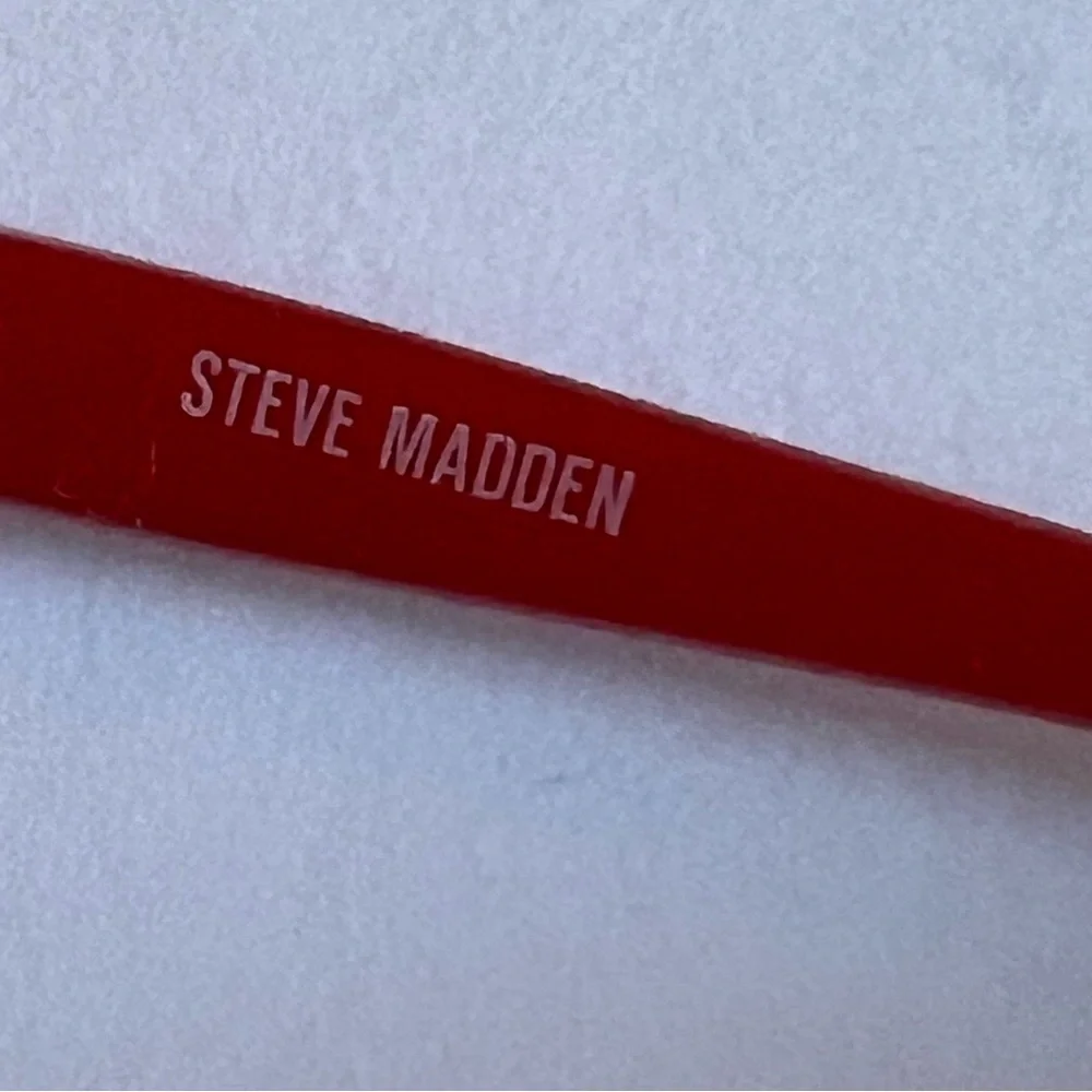 STEVE MADDEN BLUE LIGHT READING GLASSES NO MAGNIFICATION RED NWOT